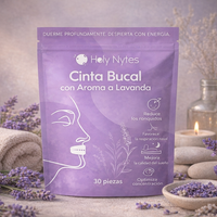 Cinta Bucal Antirronquidos con Lavanda (30 uds) | Mejora el Sueño y Respiración Nasal