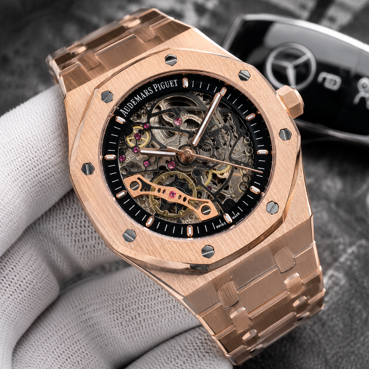 Audemars Piguet Royal Oak Double Balance Wheel Openworked Rose Gold