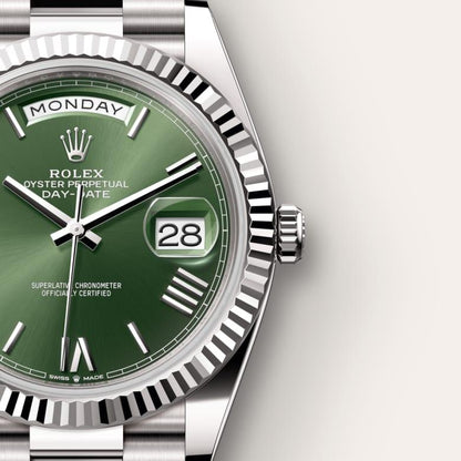 Rolex Oyster Perpetual Automático Day-Date President Green Dial